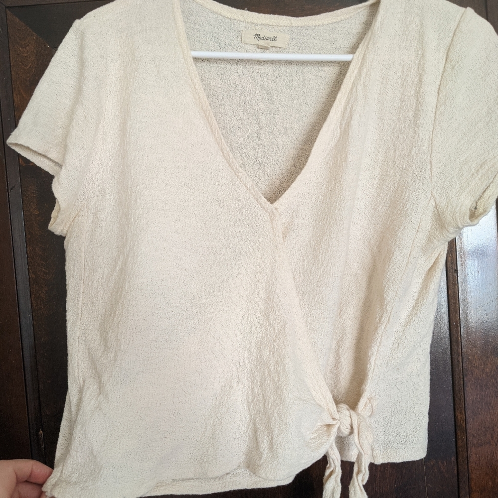 Madewell wrap crop top